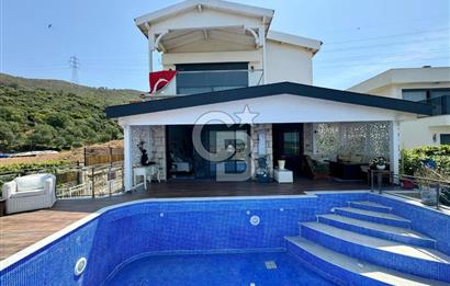GÜZELBAHÇE, YELKİ'DE ÖZEL HAVUZLU GENİŞ BAHÇEYE SAHİP 5+1 MÜSTAKİL VİLLA 