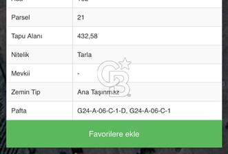 CB GİZ'DEN KOCAELİ İZMİT ŞAHİNLER MAHALLESİ'NDE SATILIK TARLA