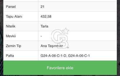 CB GİZ'DEN KOCAELİ İZMİT ŞAHİNLER MAHALLESİ'NDE SATILIK TARLA