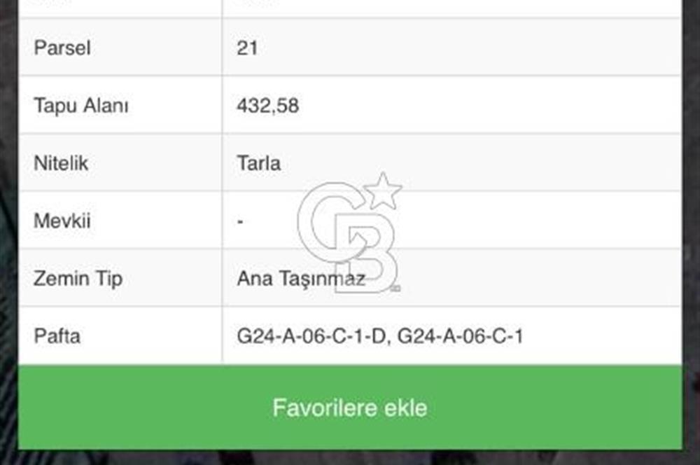 CB GİZ'DEN KOCAELİ İZMİT ŞAHİNLER MAHALLESİ'NDE SATILIK TARLA