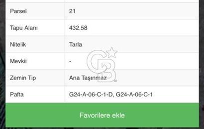 CB GİZ'DEN KOCAELİ İZMİT ŞAHİNLER MAHALLESİ'NDE SATILIK TARLA