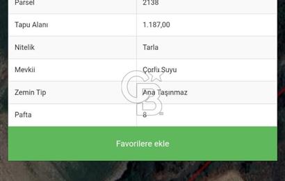 Tekirdağ Kapaklı İlçesinde Yatırımlık Tarla