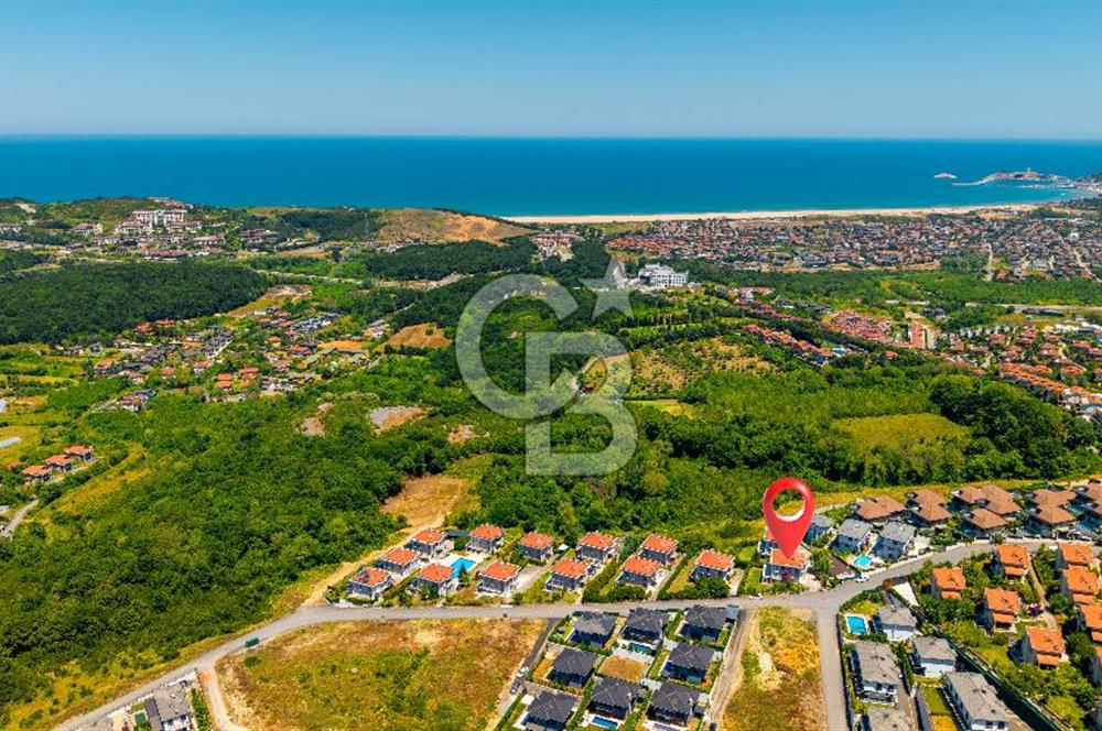 CB MARS'TAN ŞİLE'DE DENİZ MANZARALI SATILIK 4+2 TRİPLEKS VİLLA