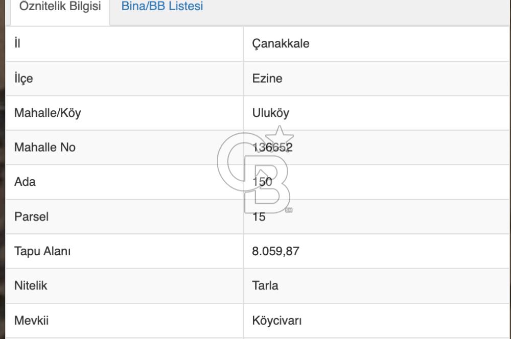 BOZCAADA'YA YAKIN, DENİZE 5.5 KM, DOĞAYLA İÇ İÇE SATILIK TARLA!