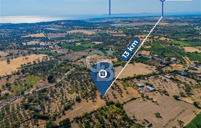 BOZCAADA'YA YAKIN, DENİZE 5.5 KM, DOĞAYLA İÇ İÇE SATILIK TARLA!