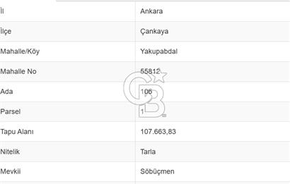 ÇANKAYA'DA/NATA VEGA AVM YAKININDA/1400 MT2/FIRSAT ARAZİ ACİL!