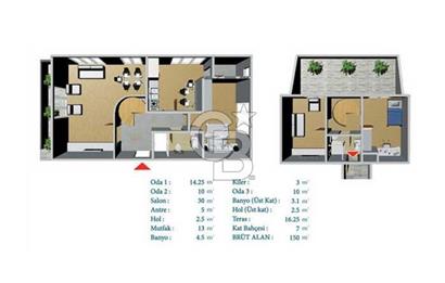 ADEM OKUDAN'DAN!!! Casa Mia Sitesi'nde,3+1Deniz Manzaralı Dubleks Daire.
