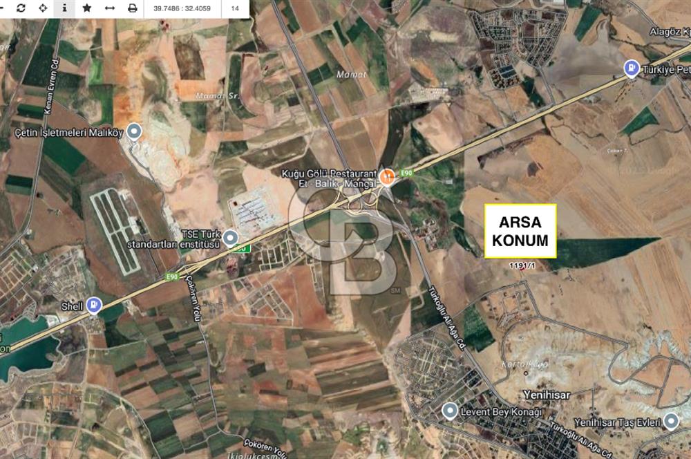 Temelli'de 5 Kat İzinli 0.75 Emsal 2776 m2 Satılık Müstakil Arsa
