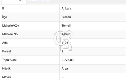 Temelli'de 5 Kat İzinli 0.75 Emsal 2776 m2 Satılık Müstakil Arsa