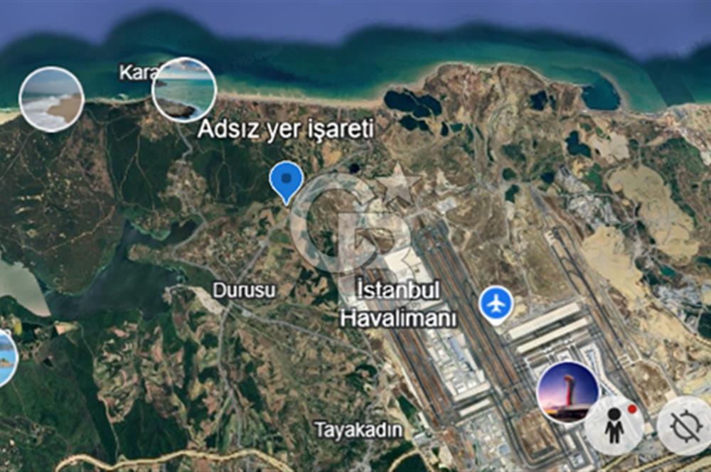 ARNAVUTKÖY YENİKÖYDE HAVAALANI SINIRINDA HİSSELİ ARAZİ