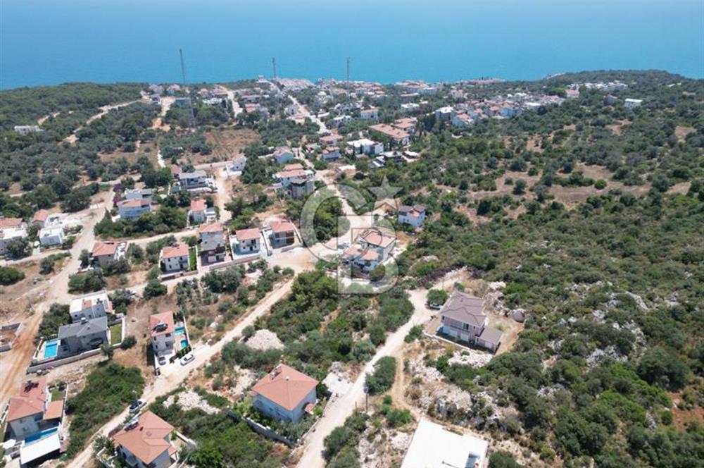 ANTALYA DEMRE KUMDAĞI PANORAMİK DENİZ MANZARALI SATILIK ARSA