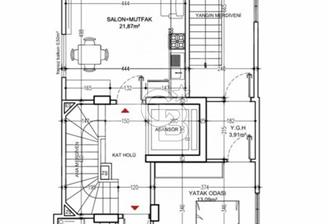 FENERYOLUN DA PROJEDEN 1+1 44 NET DAİRE