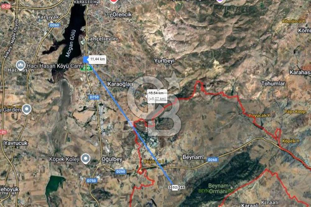 BEYNAMDA SATILIK 16.527 M2 TEK TAPU FIRSAT TARLA