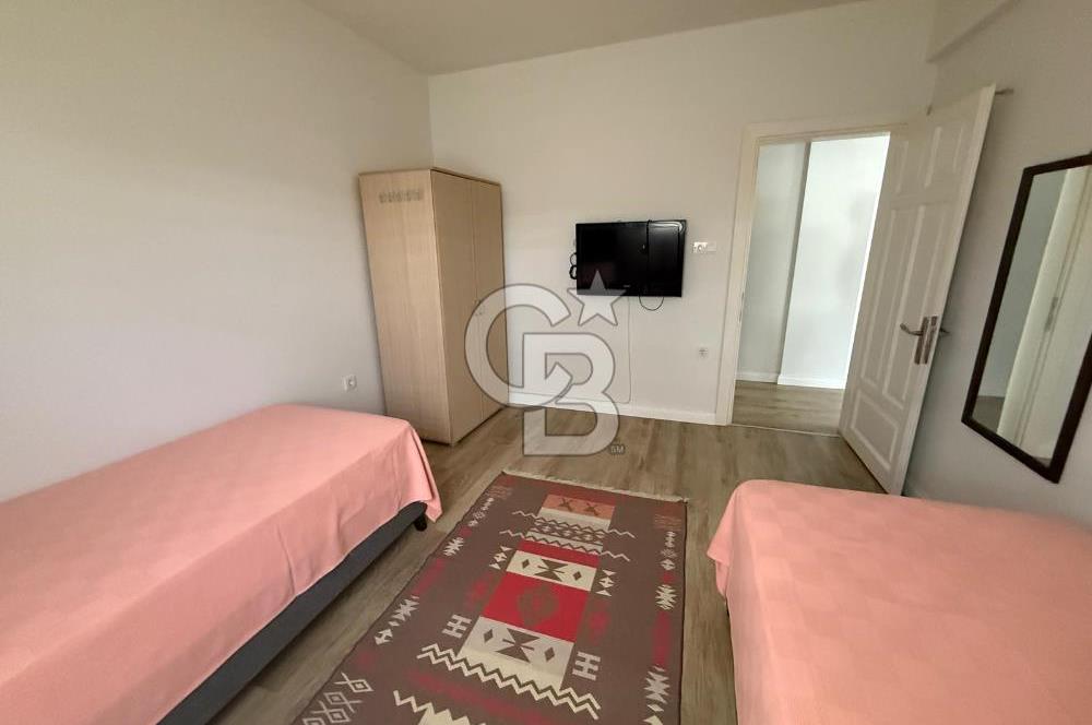 YALIÇİFTLİK'DE YILLIK KİRALIK BAHÇE KATI 2+1 HAVUZLU DAİRE