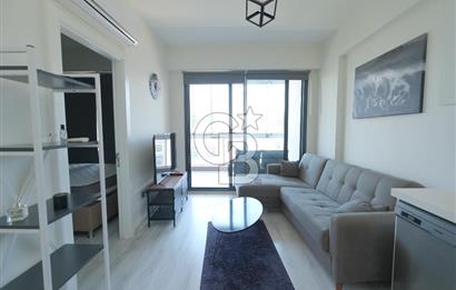 TRADEMARK STUDİO BORNOVA’ DA  EŞYALI 1+1 KİRALIK DAİRE 
