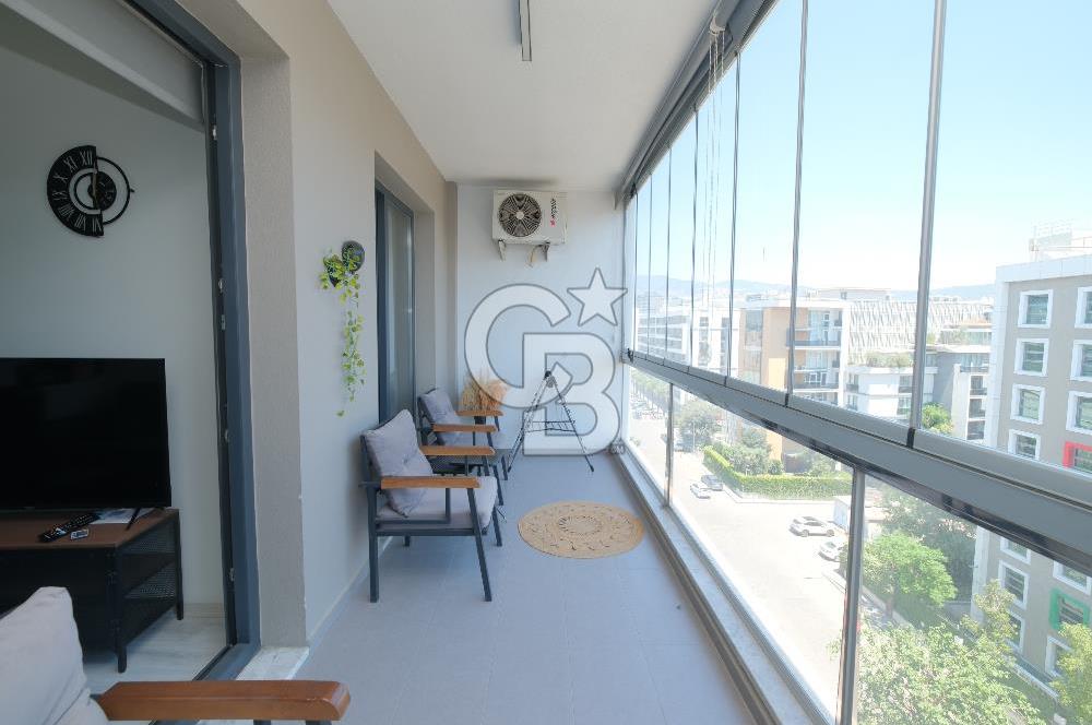 TRADEMARK STUDİO BORNOVA’ DA  EŞYALI 1+1 KİRALIK DAİRE 