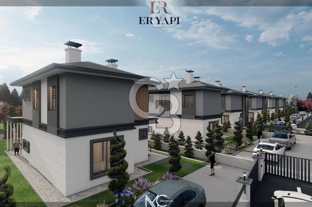 ERCİYES VE ŞEHİR MANZARALI DOĞA İÇİNDE HARİKA KONUMLU LÜKS VİLLA