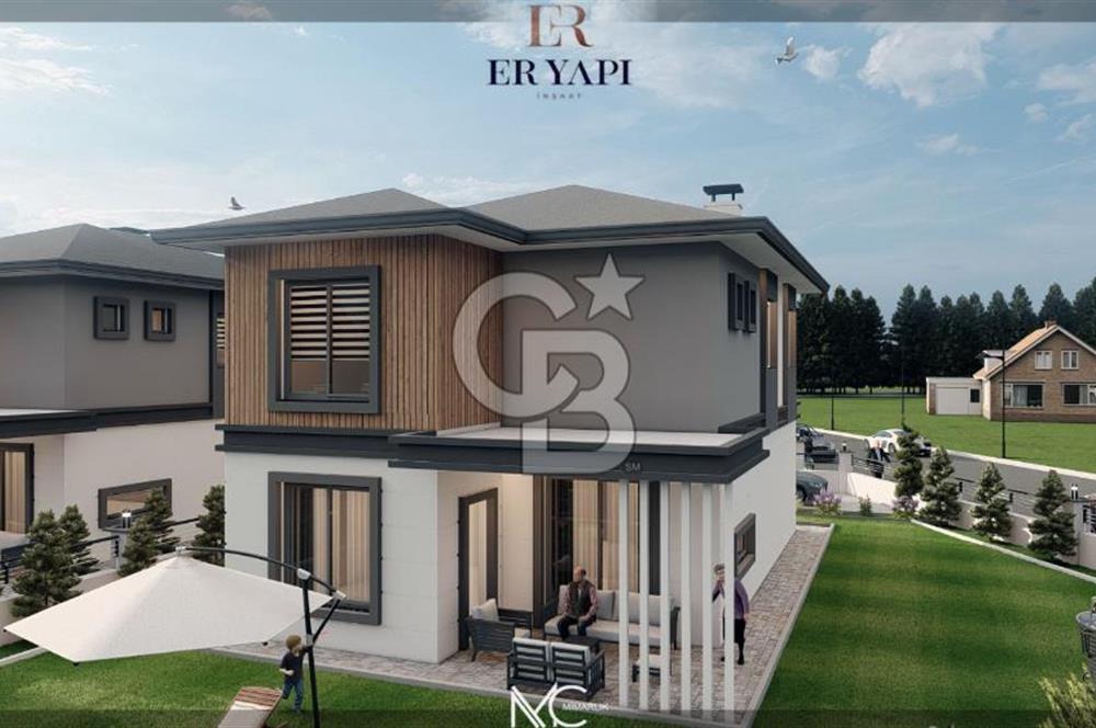 ERCİYES VE ŞEHİR MANZARALI DOĞA İÇİNDE HARİKA KONUMLU LÜKS VİLLA