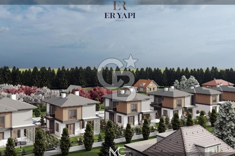 ERCİYES VE ŞEHİR MANZARALI DOĞA İÇİNDE HARİKA KONUMLU LÜKS VİLLA