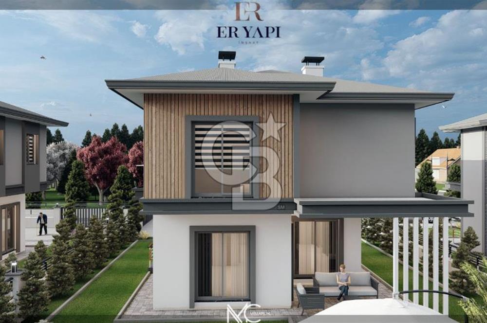 ERCİYES VE ŞEHİR MANZARALI DOĞA İÇİNDE HARİKA KONUMLU LÜKS VİLLA