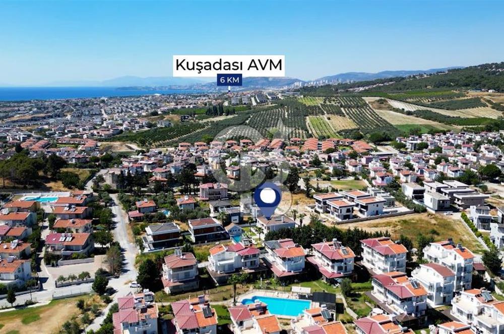 AYDIN KUŞADASI SOĞUCAK’TA EŞYALI YÜZME HAVUZLU SATILIK 5+2 LÜKS VİLLA