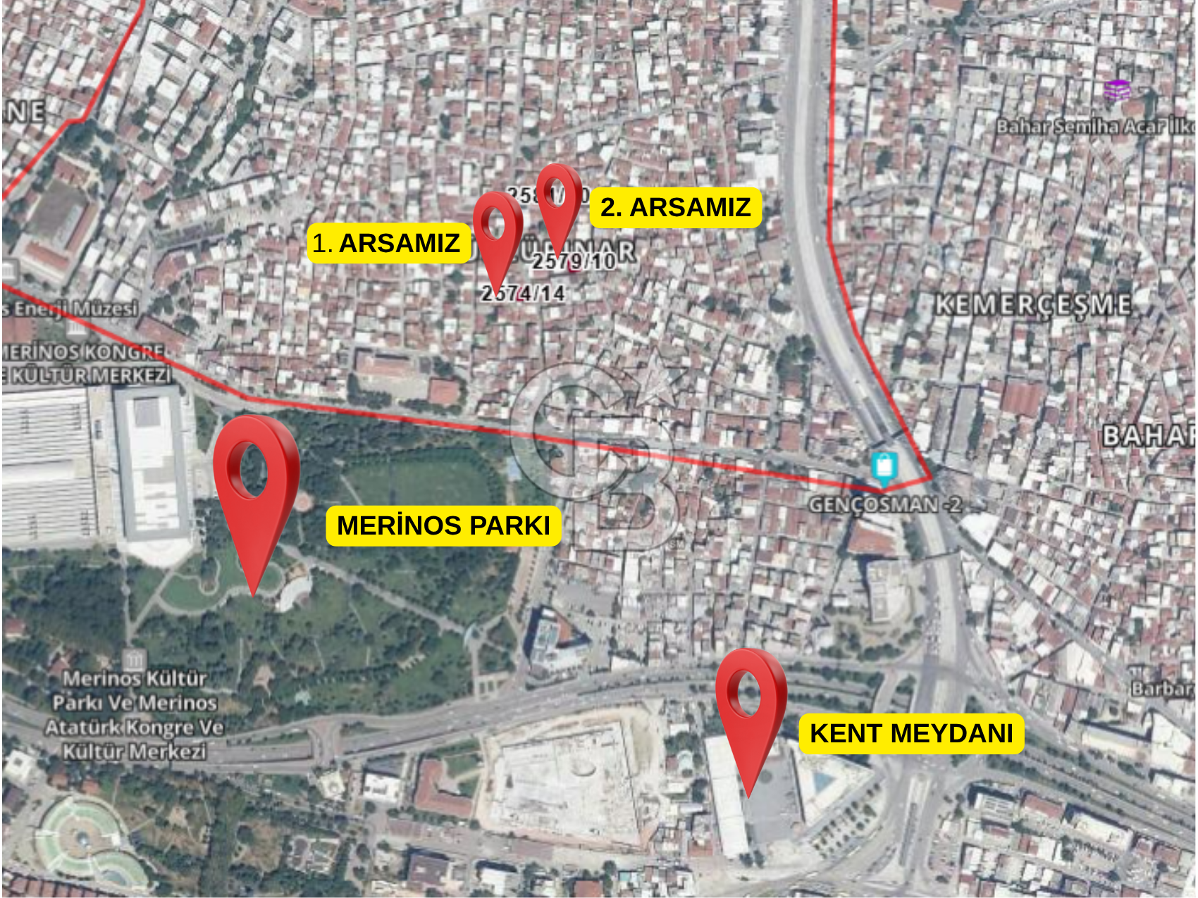 CB CLASS SATILIK 3 KAT İMARLI 141 M² ARSA