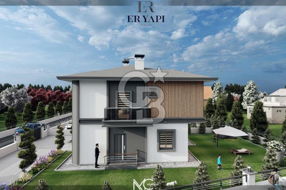 ERCİYES VE ŞEHİR MANZARALI DOĞA İÇİNDE HARİKA KONUMLU LÜKS VİLLA