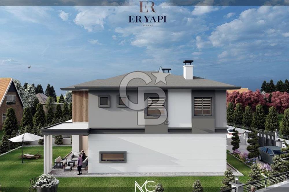 ERCİYES VE ŞEHİR MANZARALI DOĞA İÇİNDE HARİKA KONUMLU LÜKS VİLLA