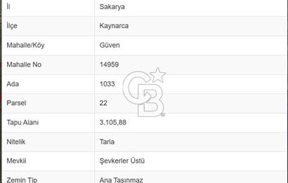 KAYNARCA İHTİSAS OSB YAKINI YATIRIMLIK FIRSAT ARSA