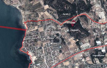 Urla Torasan’da Deniz Manzaralı 9242 m² Arazi