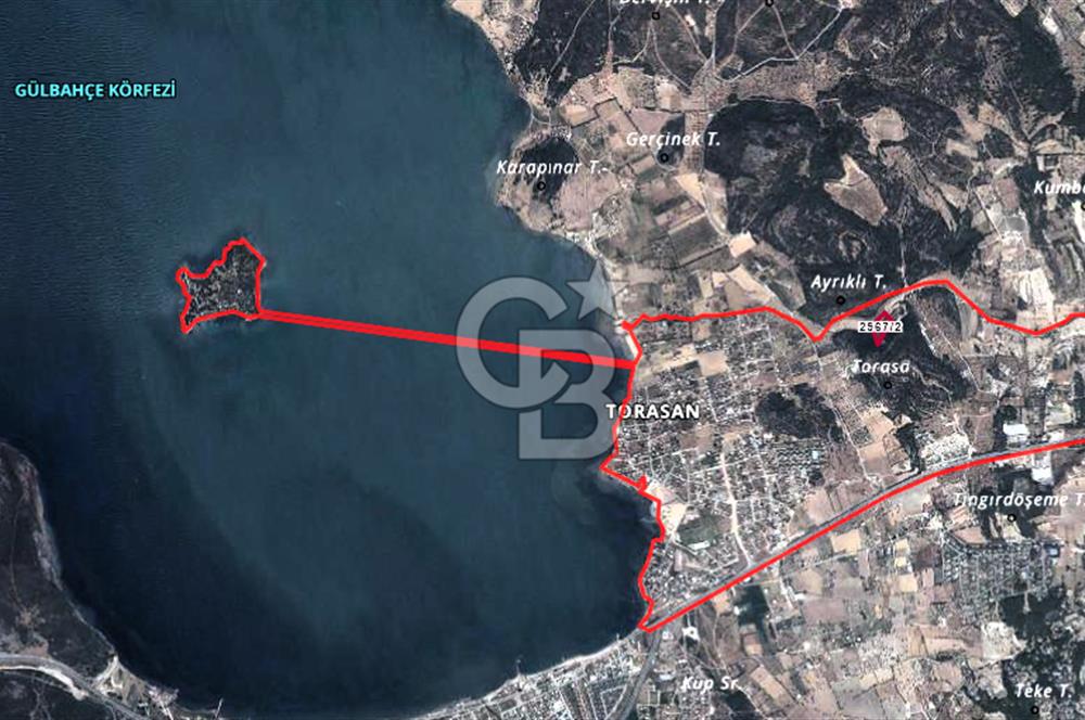 Urla Torasan’da Deniz Manzaralı 9242 m² Arazi