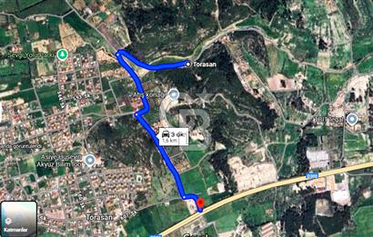 Urla Torasan’da Deniz Manzaralı 9242 m² Arazi