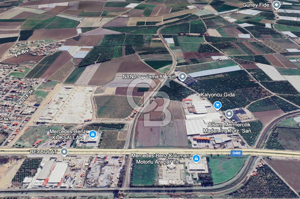 Mersin Akdeniz Evci Mahallesinde 5643 m2 Yatırımlık Arazi