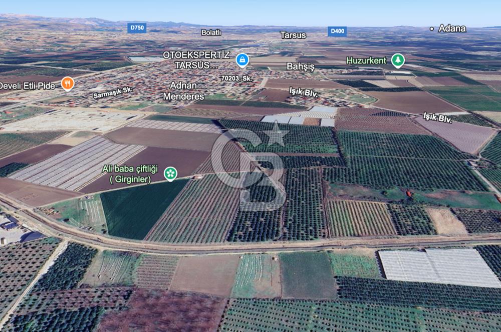 Mersin Akdeniz Evci Mahallesinde 5643 m2 Yatırımlık Arazi