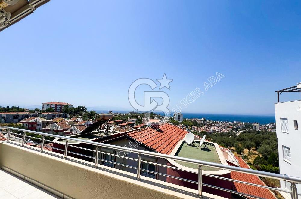 Kuşadası Kadınlar Denizinde Eşsiz Deniz Manzaralı Satılık Çatı Dubleks