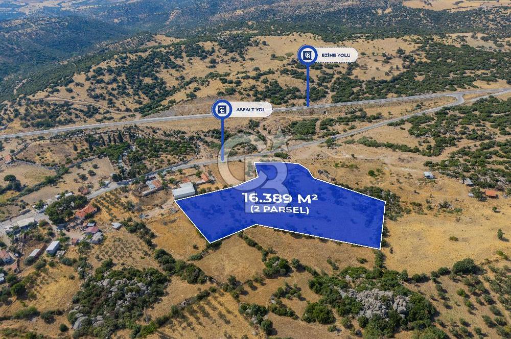 EZİNE KÖRÜKTAŞI'NDA DENİZE 5.5 KM BOZCAADA'YA YAKIN, YATIRIMLIK TARLA