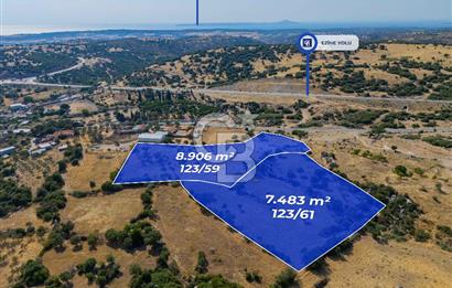 EZİNE KÖRÜKTAŞI'NDA DENİZE 5.5 KM BOZCAADA'YA YAKIN, YATIRIMLIK TARLA