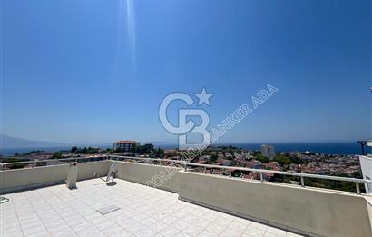 Kuşadası Kadınlar Denizinde Eşsiz Deniz Manzaralı Satılık Çatı Dubleks