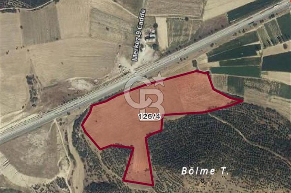 Manisa Kula’da Yola Cepheli 51.438m2 Tek Tapu Satılık Tarla