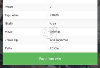 ÇEŞME ILICA MAH. KÖŞE PARSEL YATIRIMLIK İMARLI ARSA