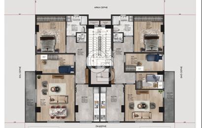 Çayırova Yenimahalle'de Kapalı Otopark/Modern 3+1 Satılık Daire