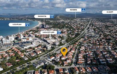 Çeşme Ilıca'da Satılık 4 + 1 Dubleks Villa