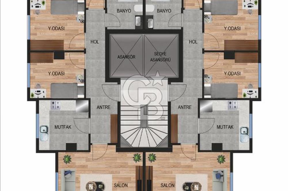 GÖZTEPE DE 3+1 85 NET BALKONLU DAİRE