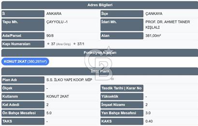 ÇAYYOLU İLKO DA TİCARİ KULLANMA UYGUN 500 m² NATAMAM KOMPLE BİNA