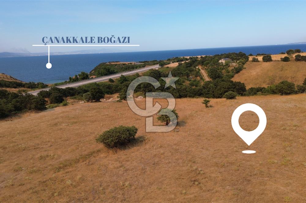 LAPSEKİ GÜRECİ'DE SATILIK DENİZ MANZARALI ARAZİ
