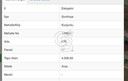 CB CITY’DEN ESKİŞEHİR SİVRİHİSAR’DA TİCARİ+KONUT İMARLI ARSA