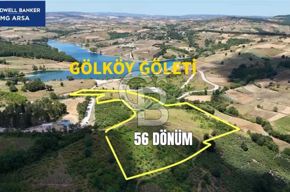 Kocaeli İzmit Güvercinlik'te 56 Dönümlük Göl Manzaralı Arazi