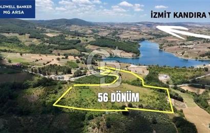 Kocaeli İzmit Güvercinlik'te 56 Dönümlük Göl Manzaralı Arazi