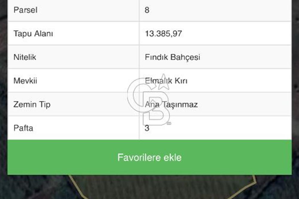 SAKARYA HENDEK FIRSAT SATILIK 13 DÖNÜM TARLA