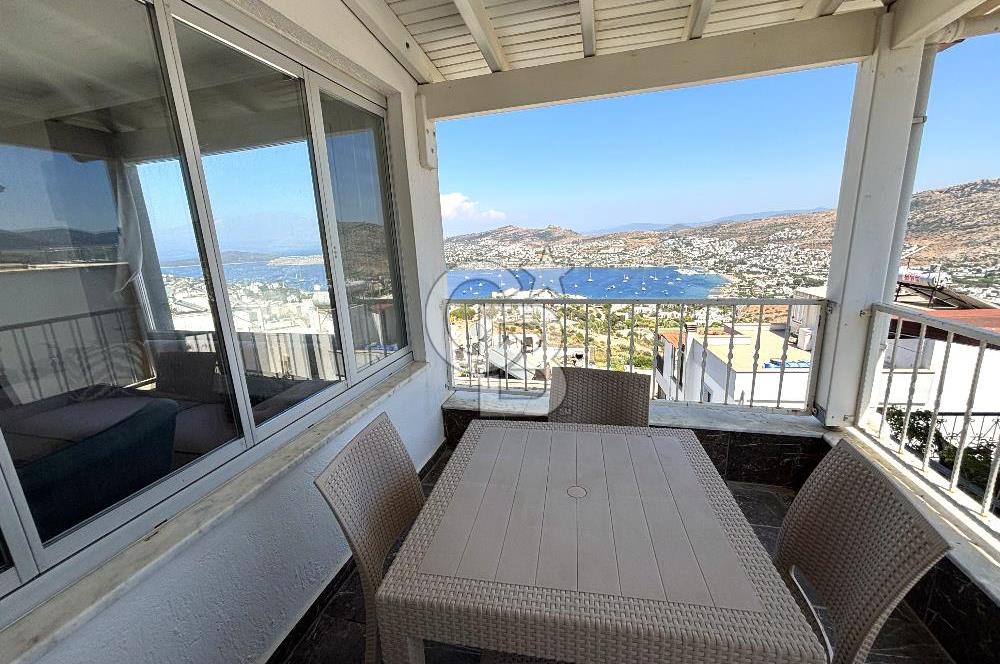 BODRUM GÜNDOĞAN DENİZ MANZARALI KİRALIK YAZLIK VİLLA